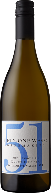 Bottle of 51Weeks 2021 Pinot Gris