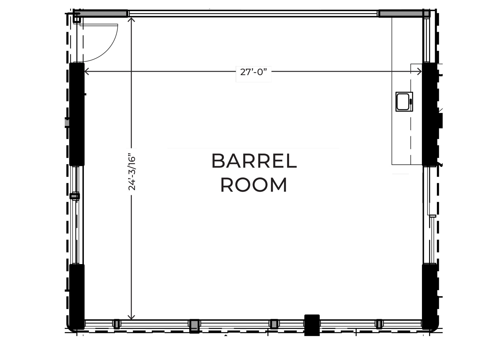 Barrell Room Floorplan