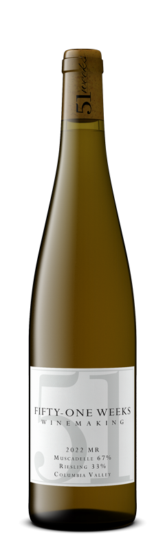 51Weeks-MuscadelleRiseling-Columbia-20221 Muscadelle Riseling Bottle