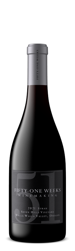 51Weeks-Syrah-SevenHills-2021 51WEEKS WINEMAKING 2021 Syrah Seven Hills Vineyard Walla Walla Valley, Oregon