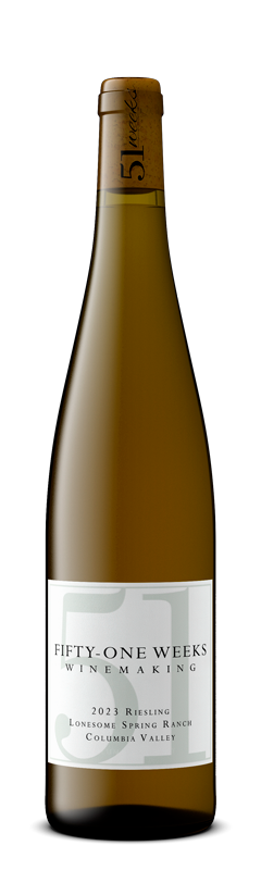51Weeks-Winery-2023-Riesling-750ml-Front-2023-HD 51WEEKS WINEMAKING 2023 Riesling Lonesome Spring Ranch Columbia Valley
